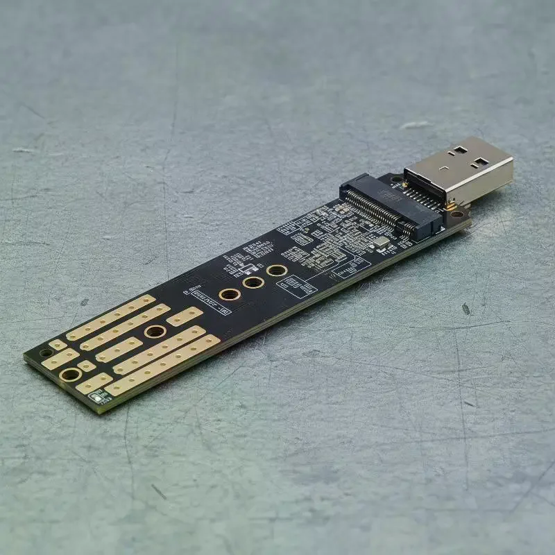 1 Set JMS581DL Chip Riser Card M.2 to USB 3.2 GEN2 Type-A SATA/NVME SSD Adapter Supporting 2230 2242 2260 2280 M2 SSD