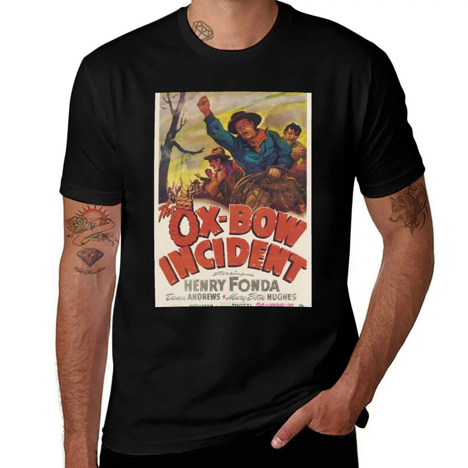 

William A. Wellman The Ox-Bow Incident T-Shirt blue lock Clothing funny shirt cotton T-shirts oversize Short sleeve tee men
