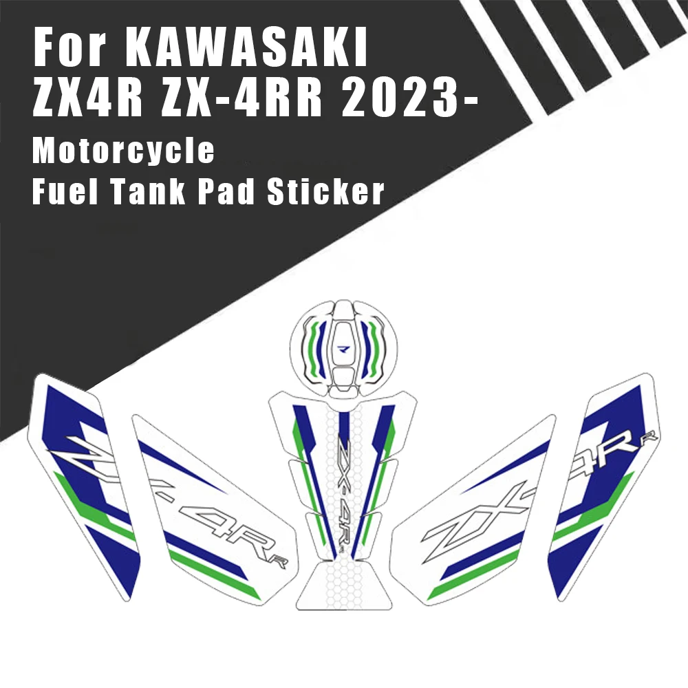 

Motorcycle Stickers Fuel Tank Pad Sticker Anti-skid Body Fishbone Decal Scratch Paster For Kawasaki ZX4R ZX 4R ZX4RR 2023+
