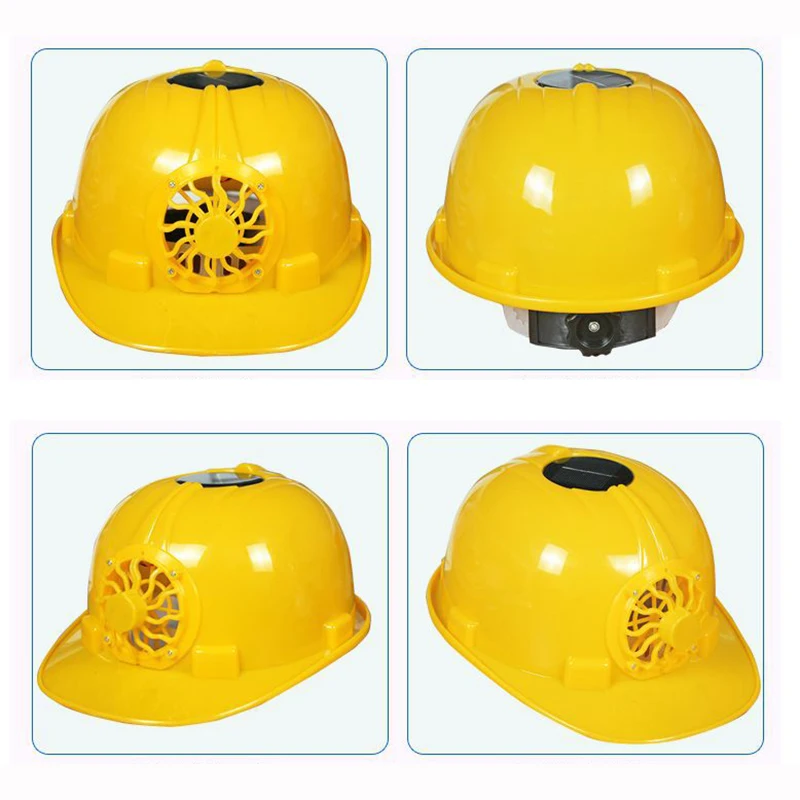 Safety Helmet Hard Hat Multi Purpose Solar Fan Helmet with Construction Site Sunscreen Breathable Helmet for Outdoor Protective