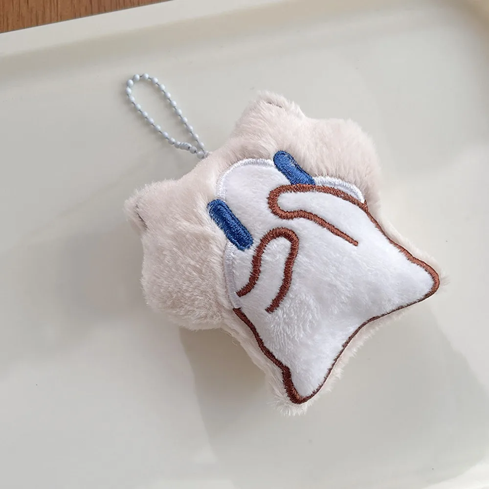 Cartoon Cute Cat Keychain Lovely Expression Soft Fluffy Cat Backpack Pendant Skin Friendly Animals Cat Ornament Couple Gift