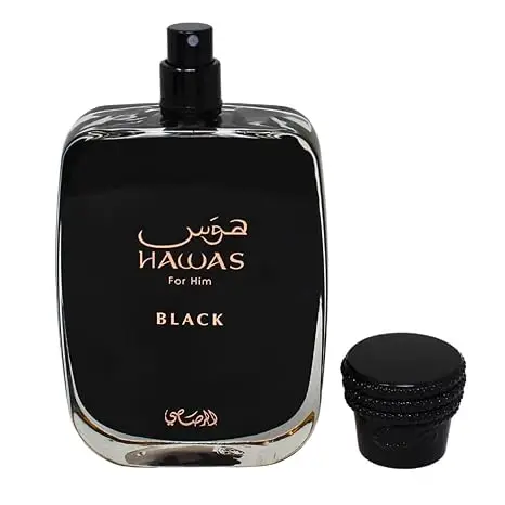 RASASI HAWAS BLACK Eau De Parfum Spray 100ML(3.4 Oz) Indulge in Luxurious Perfume Men That Captures Masculine Elegance Strength