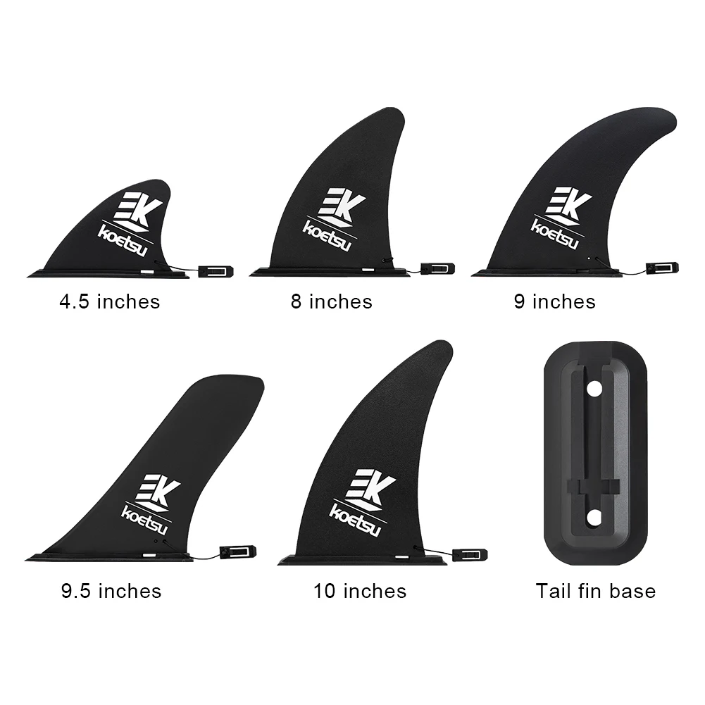 4.5/8/9/9.5/10Inch Surfboard Fin SUP Accessories Stand Up Paddle Board Slide-in Fin Detachable Surf Water Wave Fin Stablizer