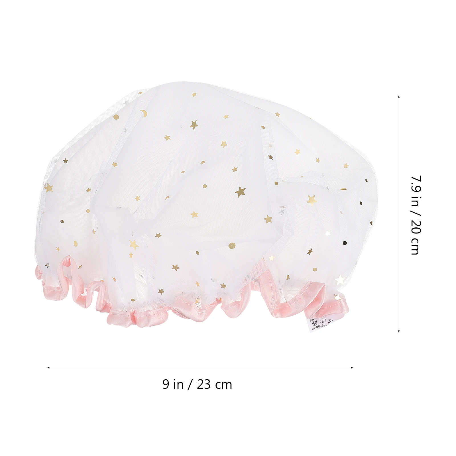 

2 Pcs Waterproof Shower Cap Leak-proof Caps Women Bathing Nail Satin Bathroom Safe to Use