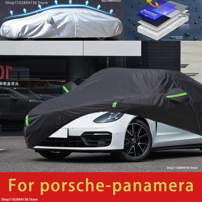 

For Porsche Panamera Fit Outdoor Protection Car Covers Snow Cover Sunshade Waterproof Dustproof Exterior black car cover