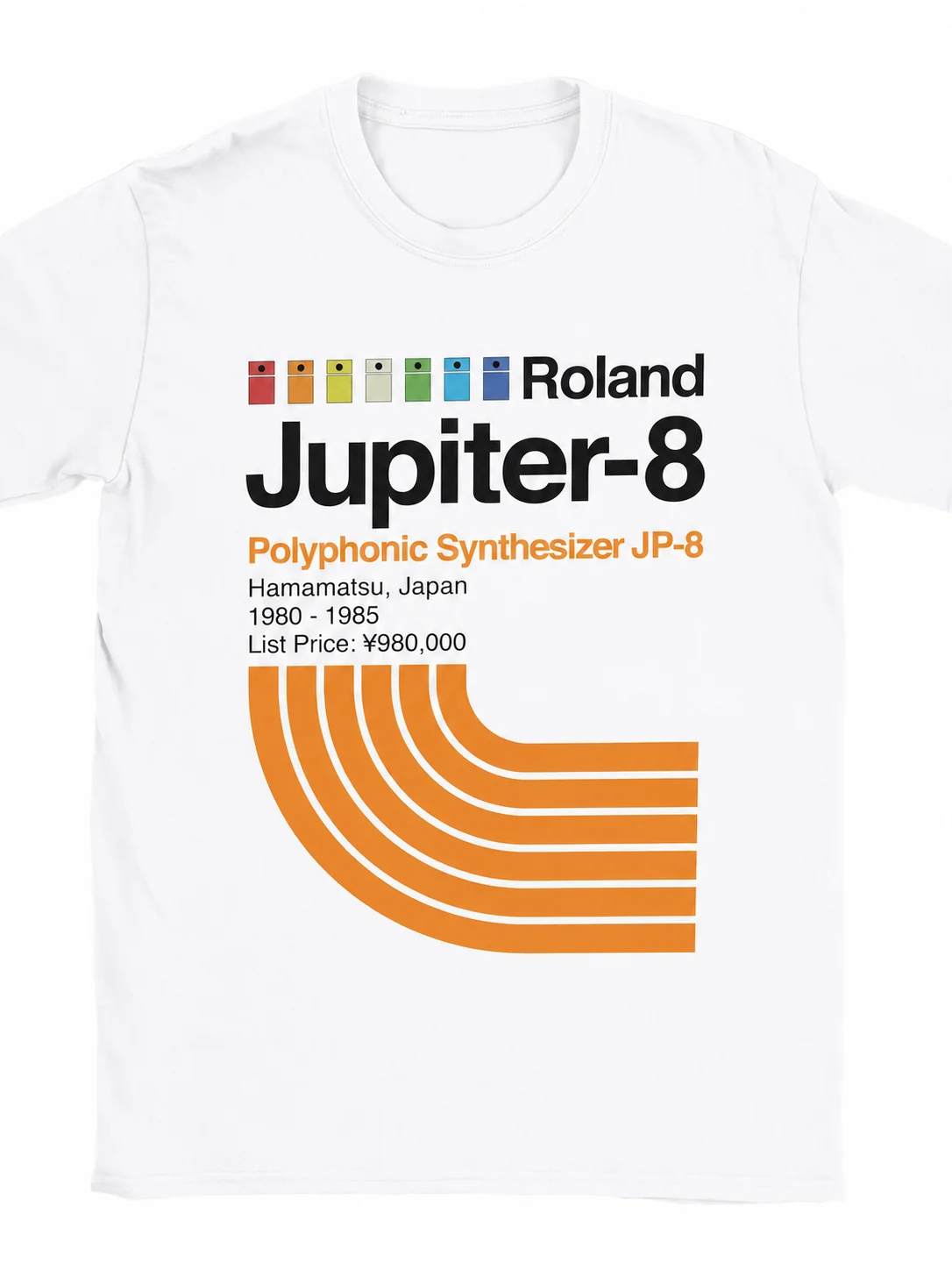 เสื้อยืดผู้ชายลาย Roland Jupit - Musical Instrument Synthesizer บทวิจารณ์และราคา