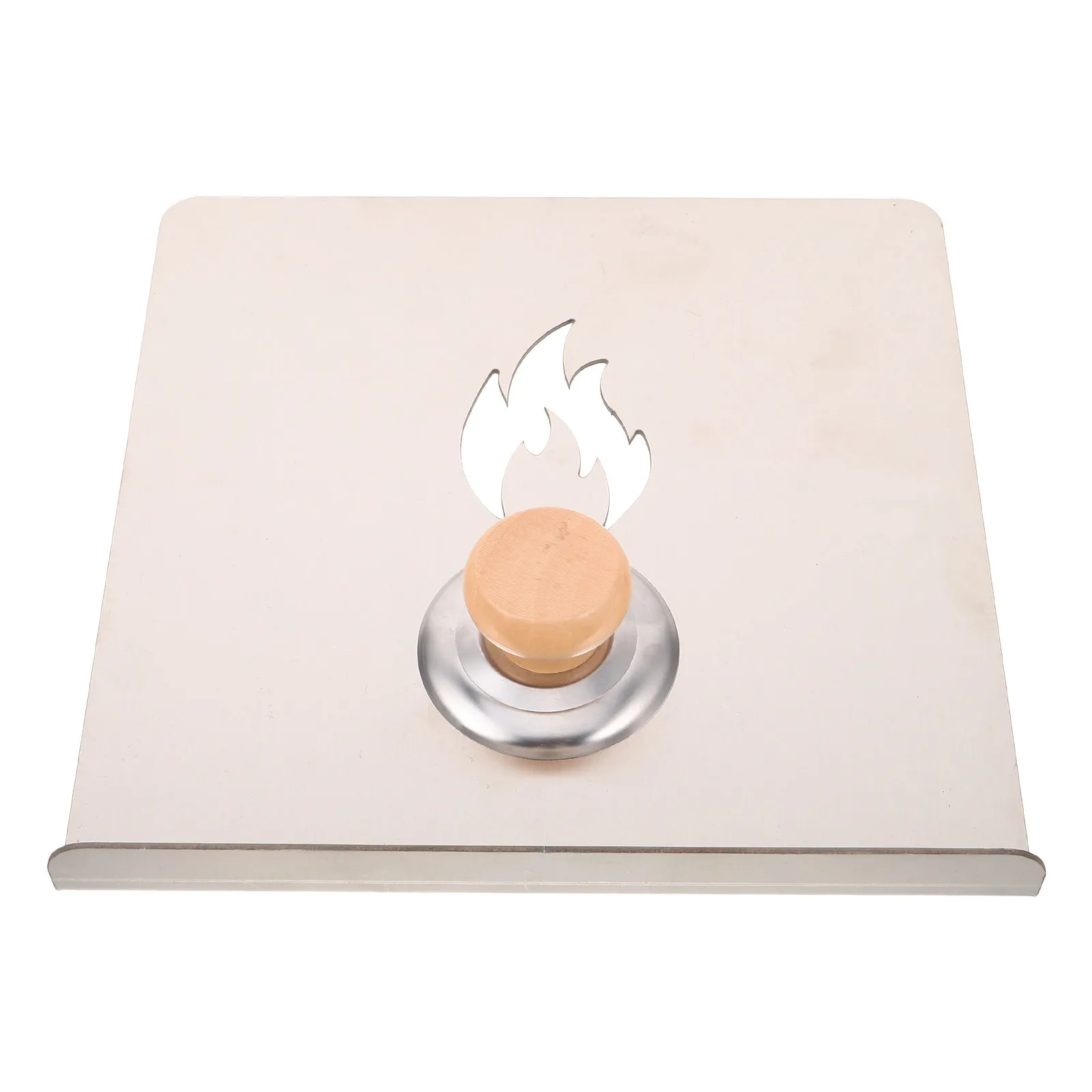 Stainless Steel Stove Wind Protector 7.86x7.66 Efficient Wood Burning Baffle Plate Splash Guard Outdoor Camping Fireplace