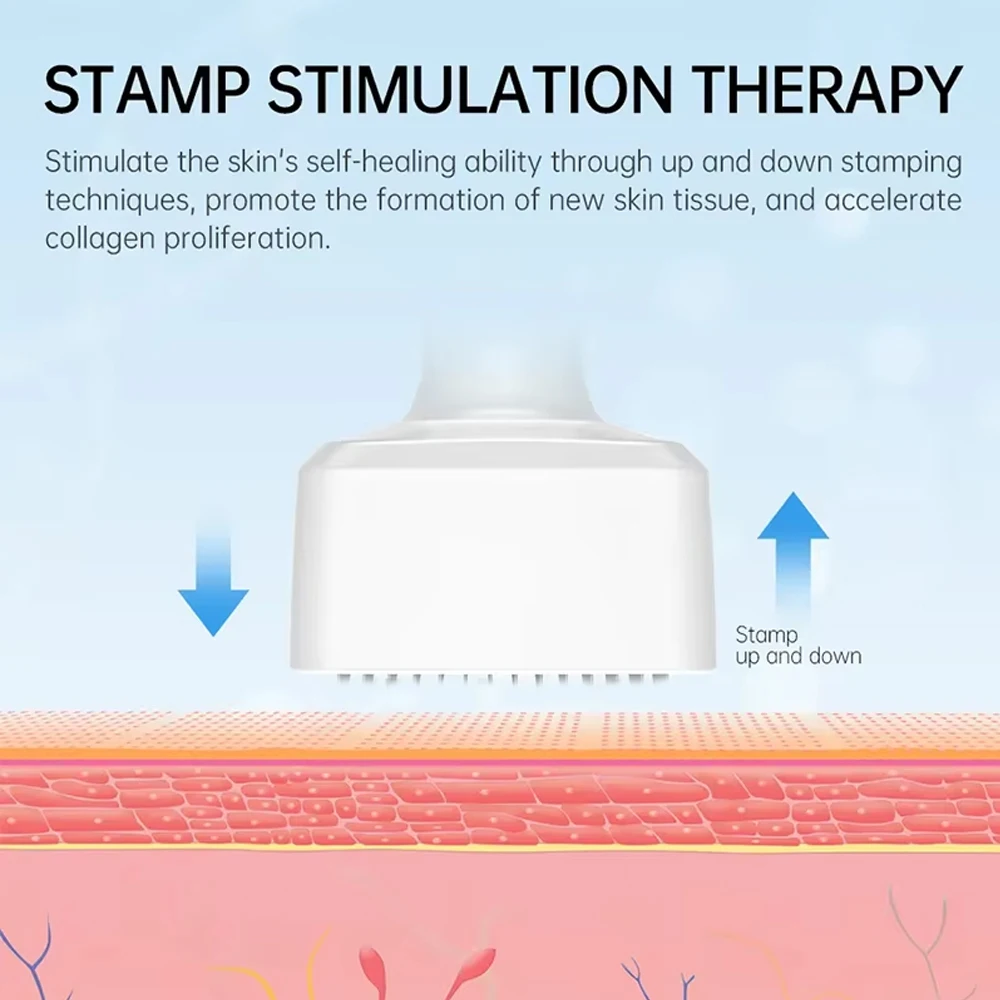 Adjustable Derma Stamp Microneedle Microneedling 100Pins 140 Pins Skin Care Beard Growth Scalp Hair 0.25mm Dermaroller Stamp - view 5