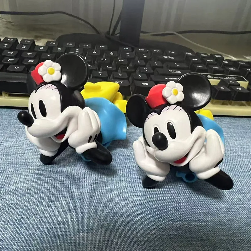 1 Stück 10 cm authentisches Disney Mickey Mouse Haus großes Minnie solides Puppenmodell Mädchenpuppe Spielzeug Geschenk