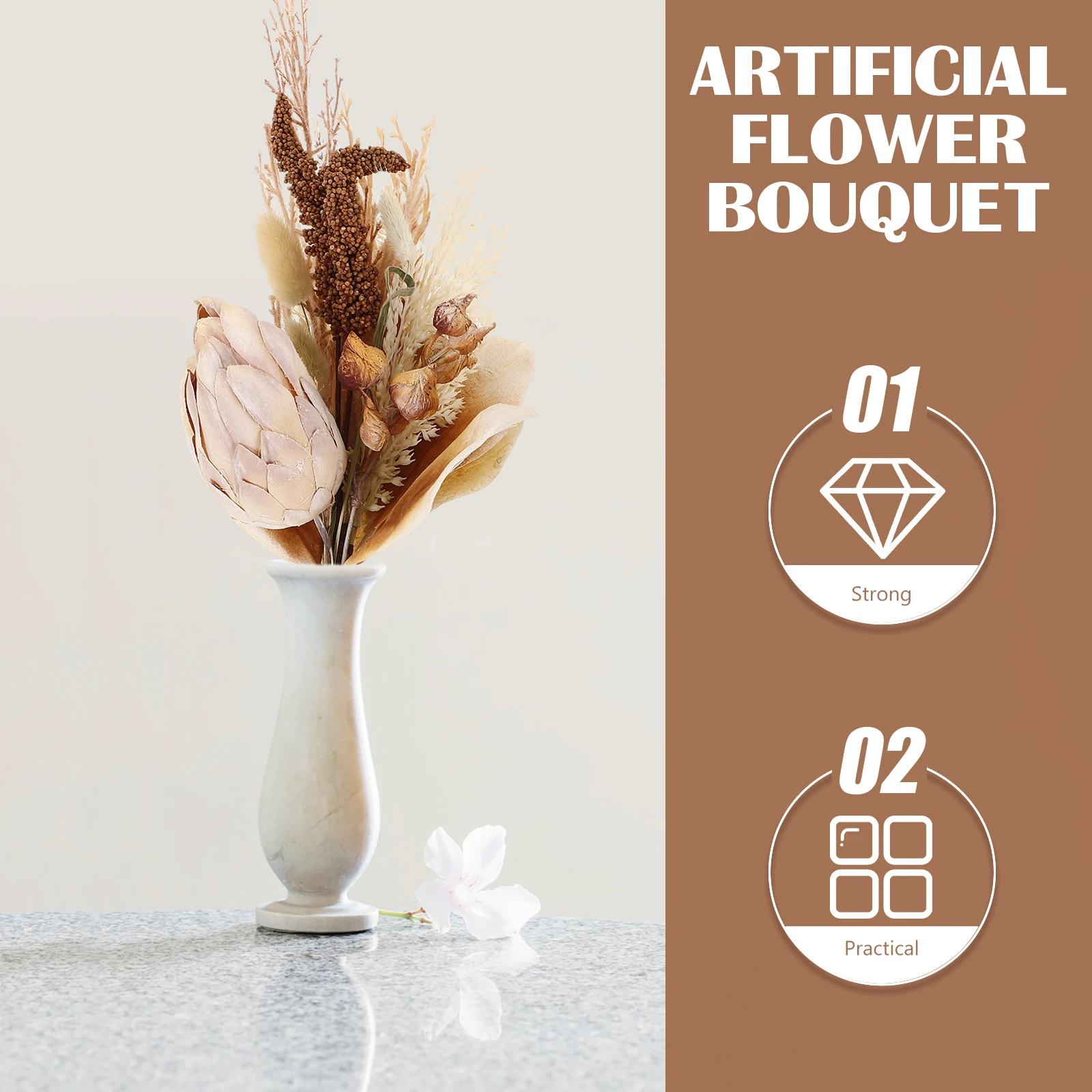 

Artificial Flower Romantic Rustic Bridal Wedding Party Decoration Fake Flowers Home Decor Wedding Bouquet Bride Bridal Bouquets