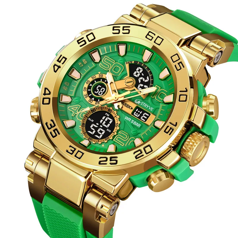 

New Sports Colorful Luminous Chronograph Electronic Waterproof Watch Multifunctional Student Watch