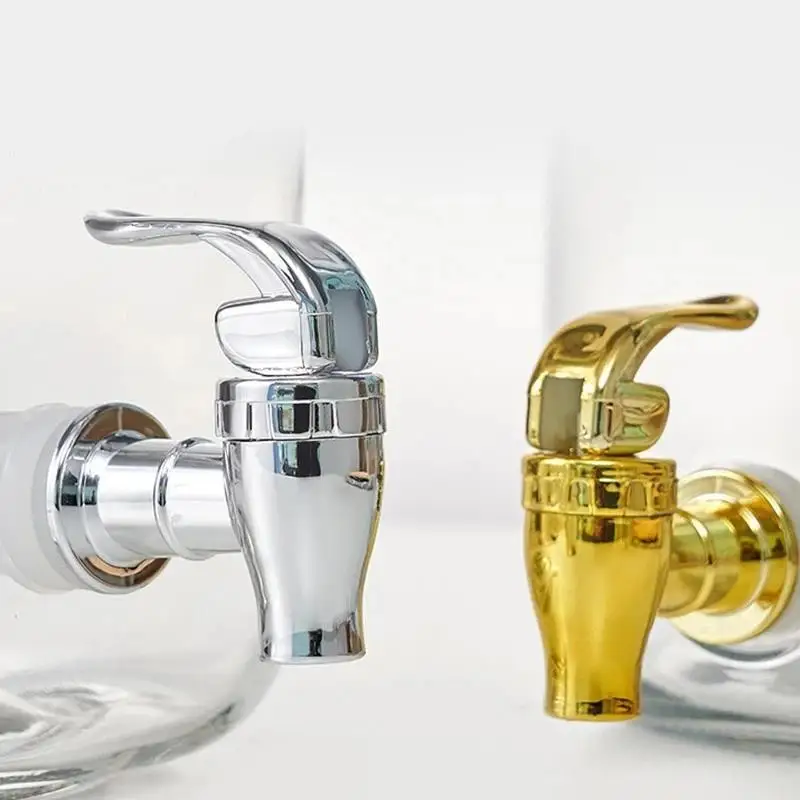 Food Grade Electroplated Plastic Beverage Faucet Cans Juice Dispenser Containers Bucket Tap Switch Valve For Home Bar Use