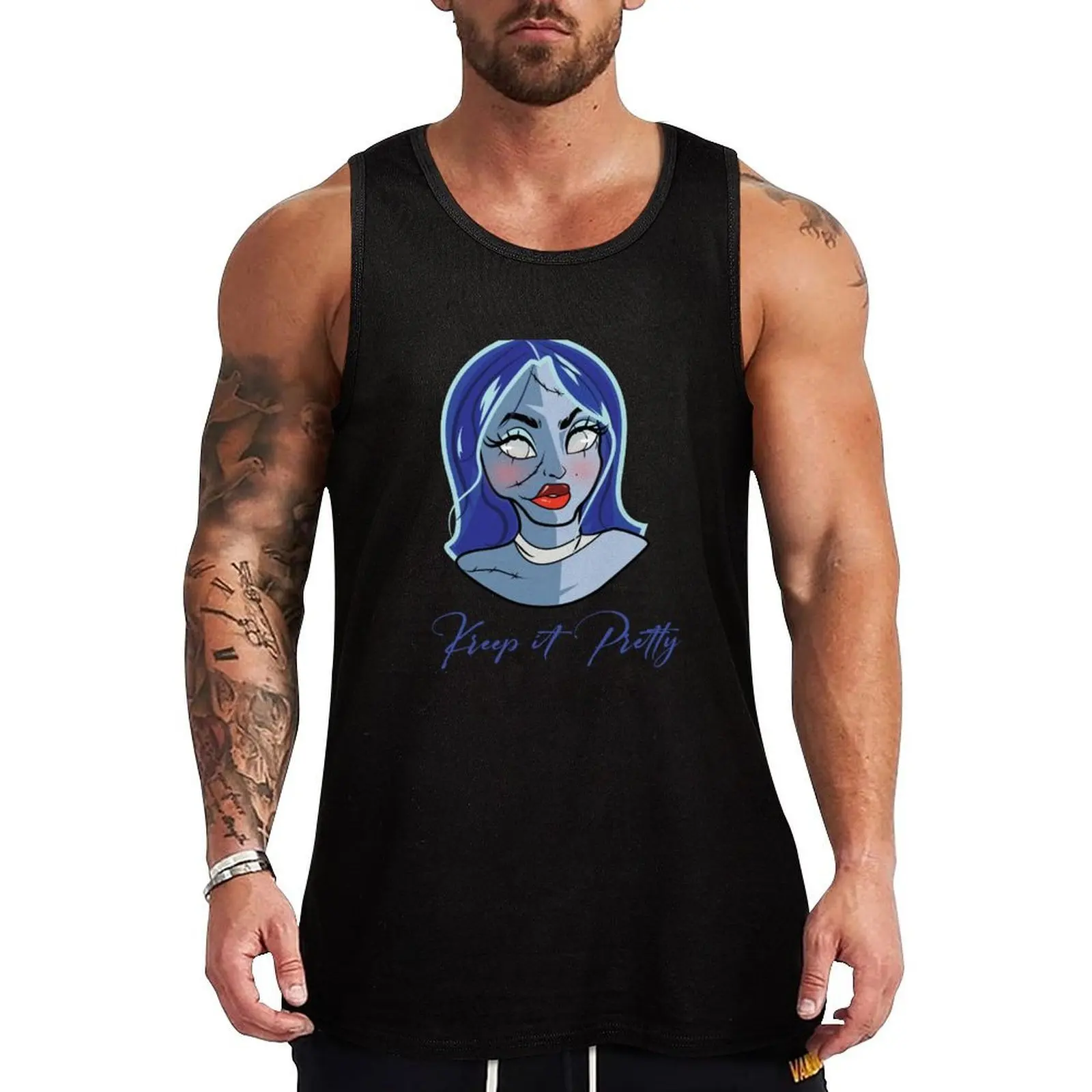 Kreep it Pretty Zombie Tank Top Sports Tank Top Moisture Wicking Quick Dry Shirt