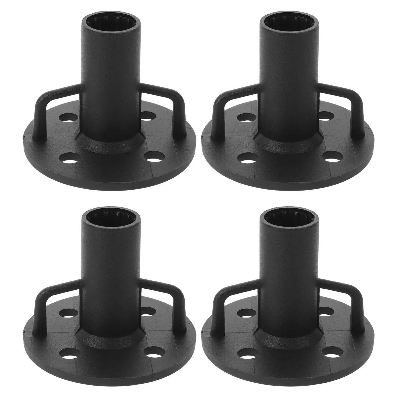 4pcs Outdoor Canopy Pole Holder Base Tents Camping Feet Bracket Gazebo Pole Base for Backyard Outdoor Camping Tent Replacement
