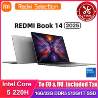 Xiaomi REDMI Book 14 2025 Laptop Core 5 Processor 220H Intel Graphics 16G/32G RAM 1TB SSD 14-inch 2.8K Screen Notebook Slim PC