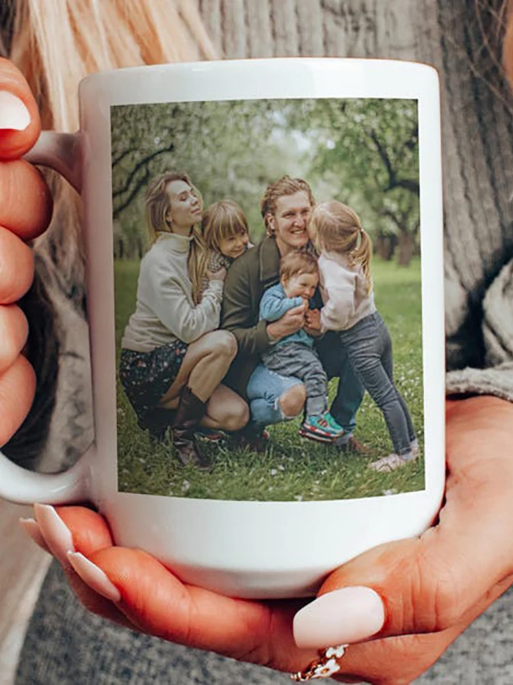 Custom Photo Mug Personalized Ceramic Cup With Your Picture 11ozFunny Cute Unique Gift For Birthday Anniversary Valentine Couple