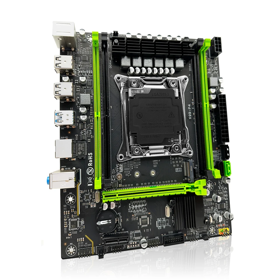 ZSUS X99 P4 Motherboard Set Kit With Intel LGA2011-3 Xeon E5 2630