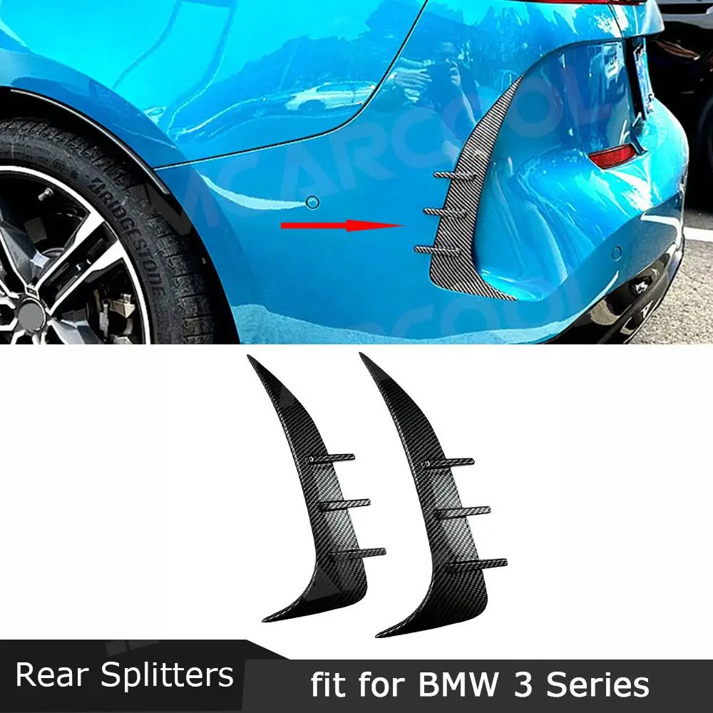 

BodyKit ABS Material Decoration Car Styling Rear Bumper Side Fins Canards Frame Splitters for BMW 2 Series F44 Gran Coupe 2020+