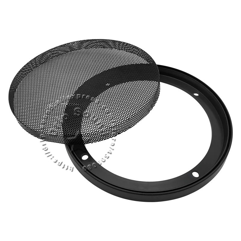 6.5インチスピーカーグリル変換ネットカバー車の家のオーディオ装飾サークル金属メッシュ保護180 # 黒