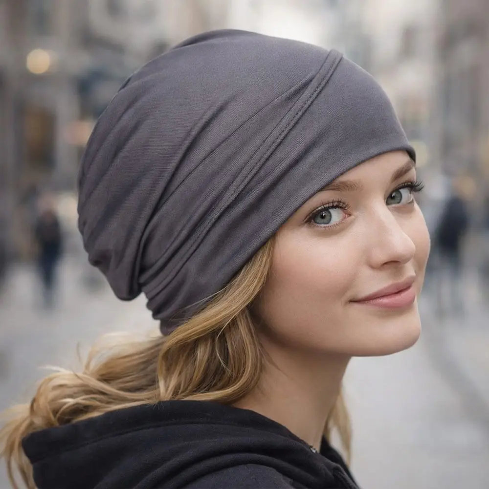 New Soft Modal Hijab Caps Elastic Wrap Style Turban Hat Bonnet Accessories Head Wrap Cap Women Headwear