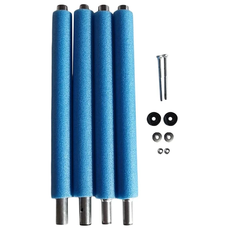 

Top!-Trampoline Poles Replacement,With Trampoline Poles Anti-Collision Protector,With Screws Enclosure Straight Tube