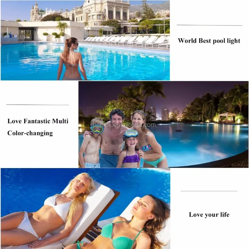 18W 24W 35W RGB LED Wall-Mounted Underwater Pool Light for Inground Pool