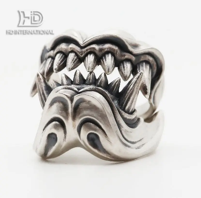 Silver Tooth Ring|Vampire Silver Ring|Vampire Tooth|Gothic Ring|Tooth Ring|Couple Ring|Handmade Silver Ring