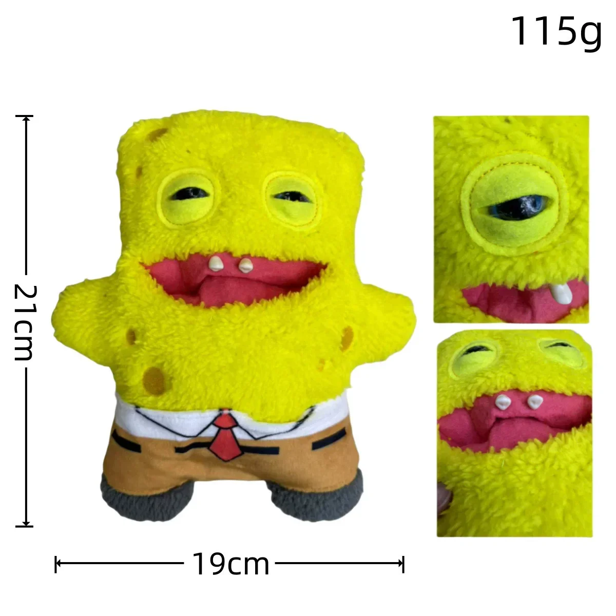 HOT Fuggler Spongebobss Patrick Star Series Plush Toy Little Monsters Funny Ugly Monster Tooth Birthday Christmas Gift 2025