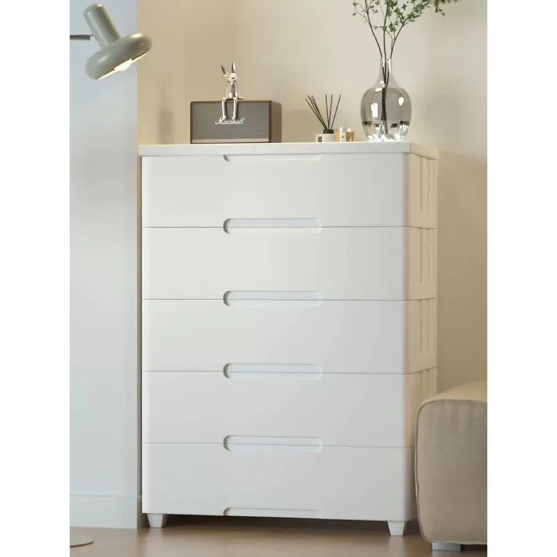 

Thickened drawer storage cabinet, multi-layer plastic large five-bucket wardrobe
