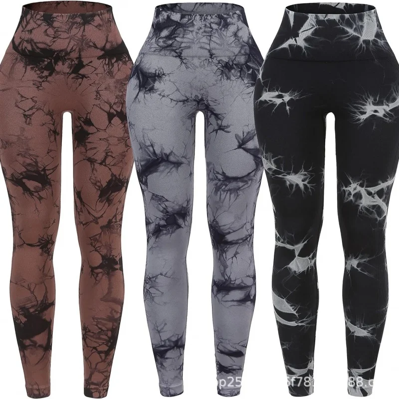 Tie Dye Fitness Legging Woman Push Up Workout Sport Leggings Women Scrunch Butt Female Outfit Gym Seamless Legging Pants