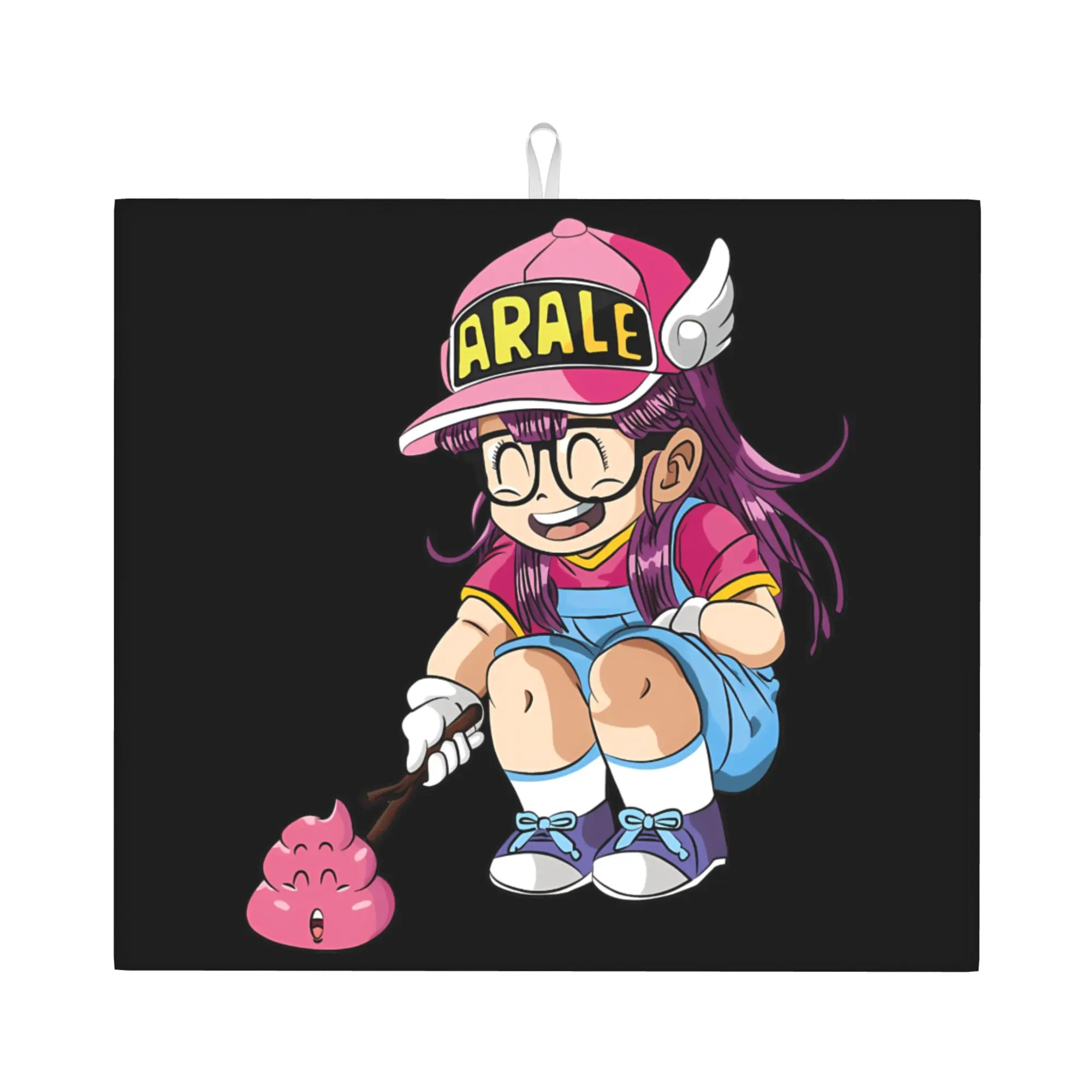 Drying Mat For Kitchen Arare Arale Purple Dr Slump Water Absorbent Waterproof Reusable  On Slip Kitchen Counter Protector Mat