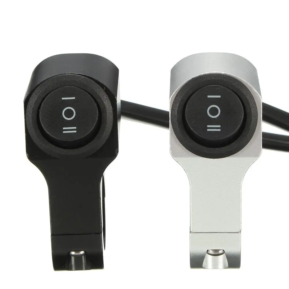 

Motorcycle Headlight Switch Handlebar Light Spotlight 3-setting Button Switch 12v Aluminium Alloy Modified Accessorie