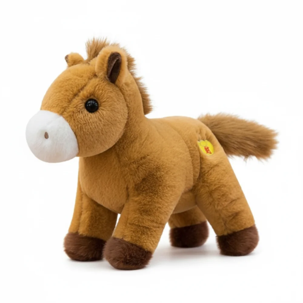 

Stuffed Horse Mascot 2026 Horse Good Luck Cute Lucky Horse Creative Kawaii Zodiac Pony Figurine Chinese New Year
