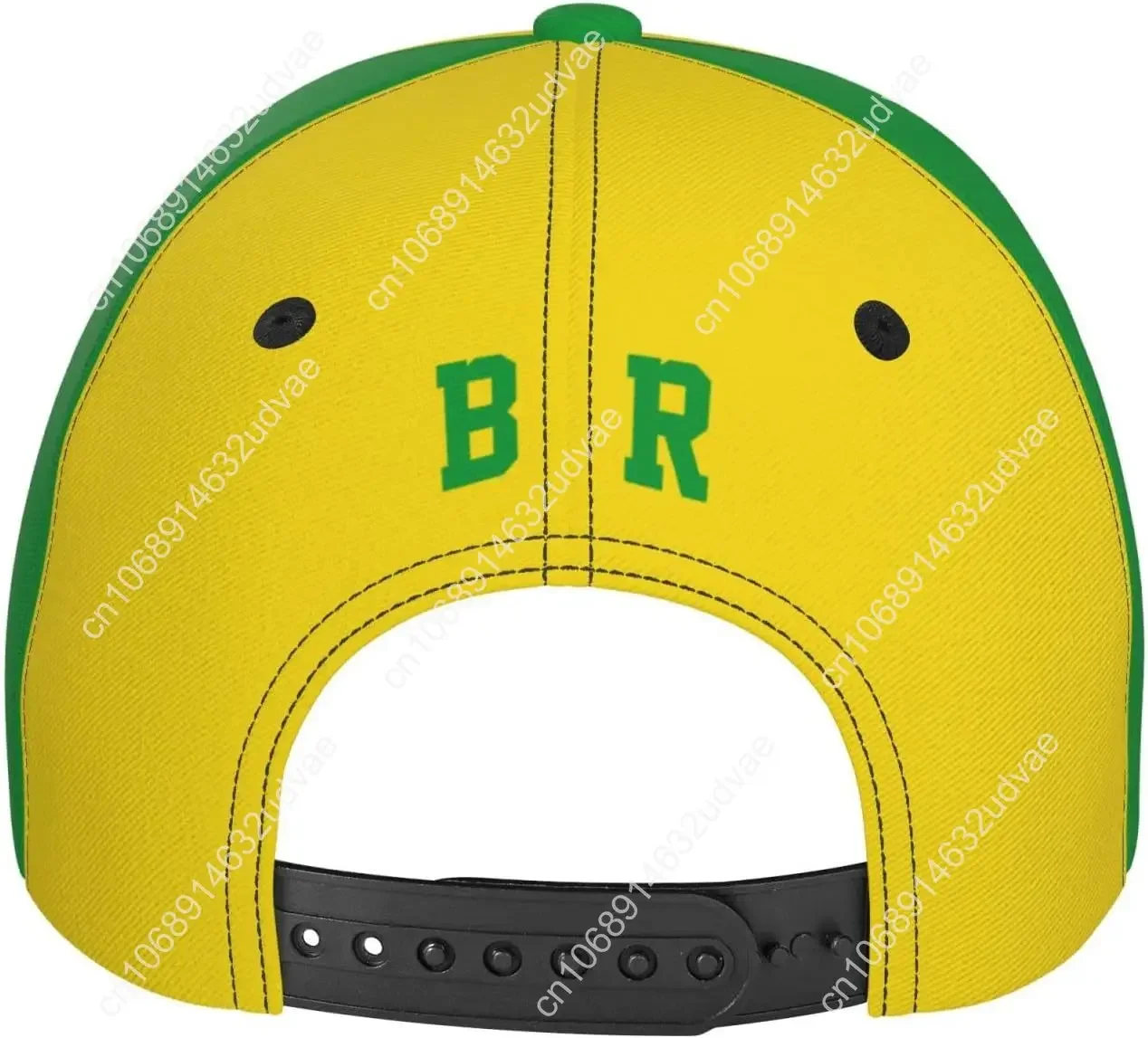 Czapka z daszkiem Brazylia Flaga Brazylijska 5 Gwiazdek Brasil Bejsbolówka Pełny Nadruk Dorosły Męski Kapelusz Patriotyzm Podpierający Czapki Piłkarskie Czarna