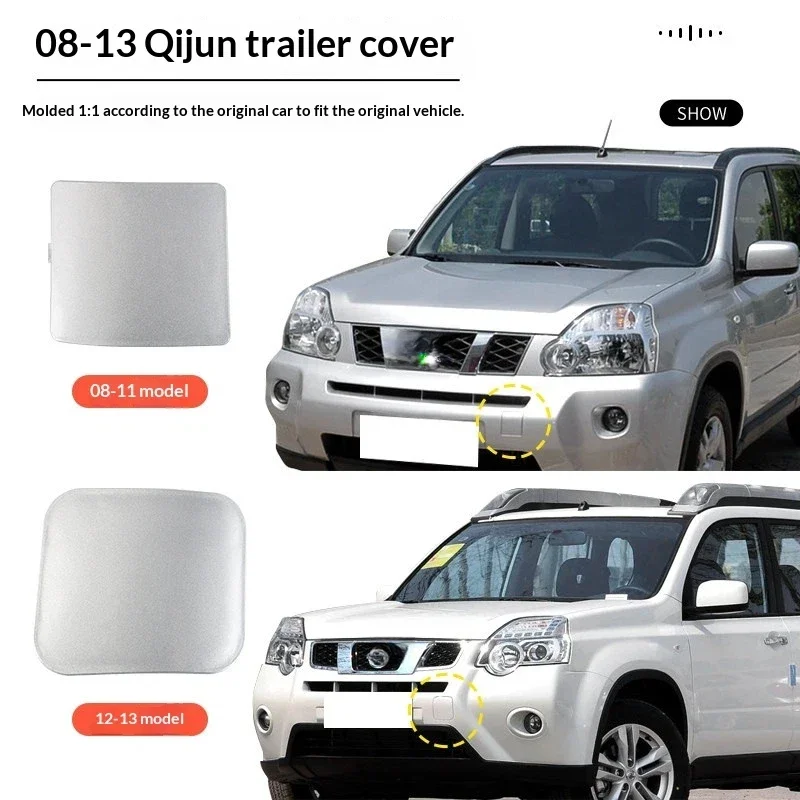 Auto Front Bumper Tow Hook Cover Trailer Hole Traction Plug Replacement Parts For Nissan X-Trail 2008 To 2021