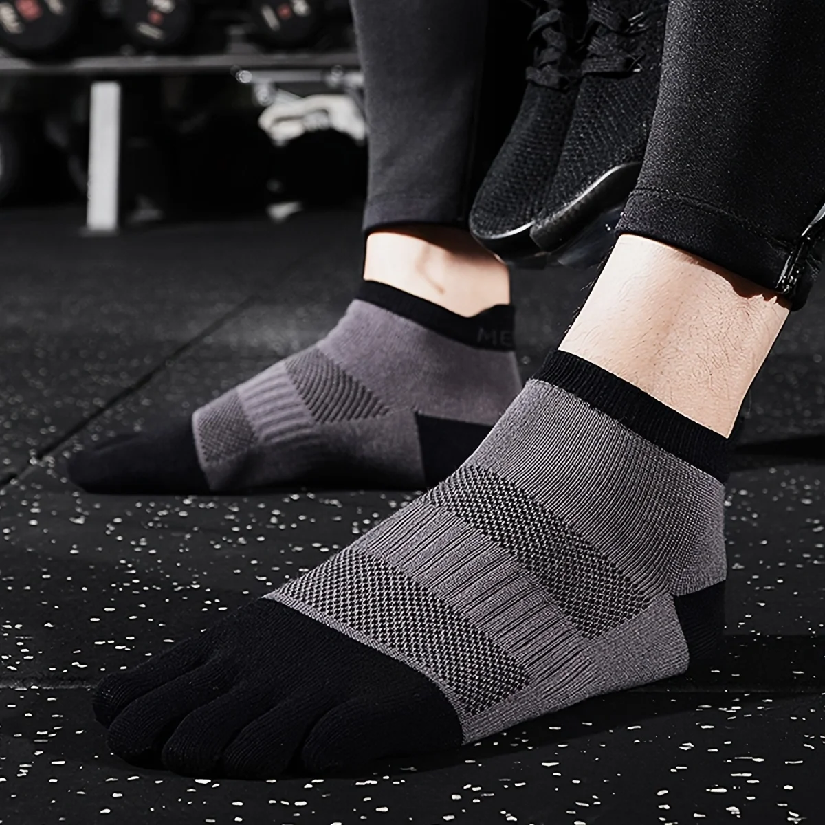 Sport Short Five Finger Socks s Breathable Comfortable Shaping Anti Friction Men's Socks With Toes Outdoor Basketball Travel