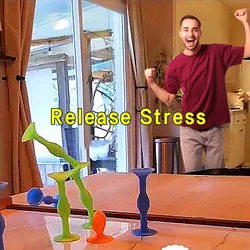 Soft Silicone Building Blocks Toy for Kids - Stress Relief and Parent-Child Interactive Bath Toys Gifts for Children