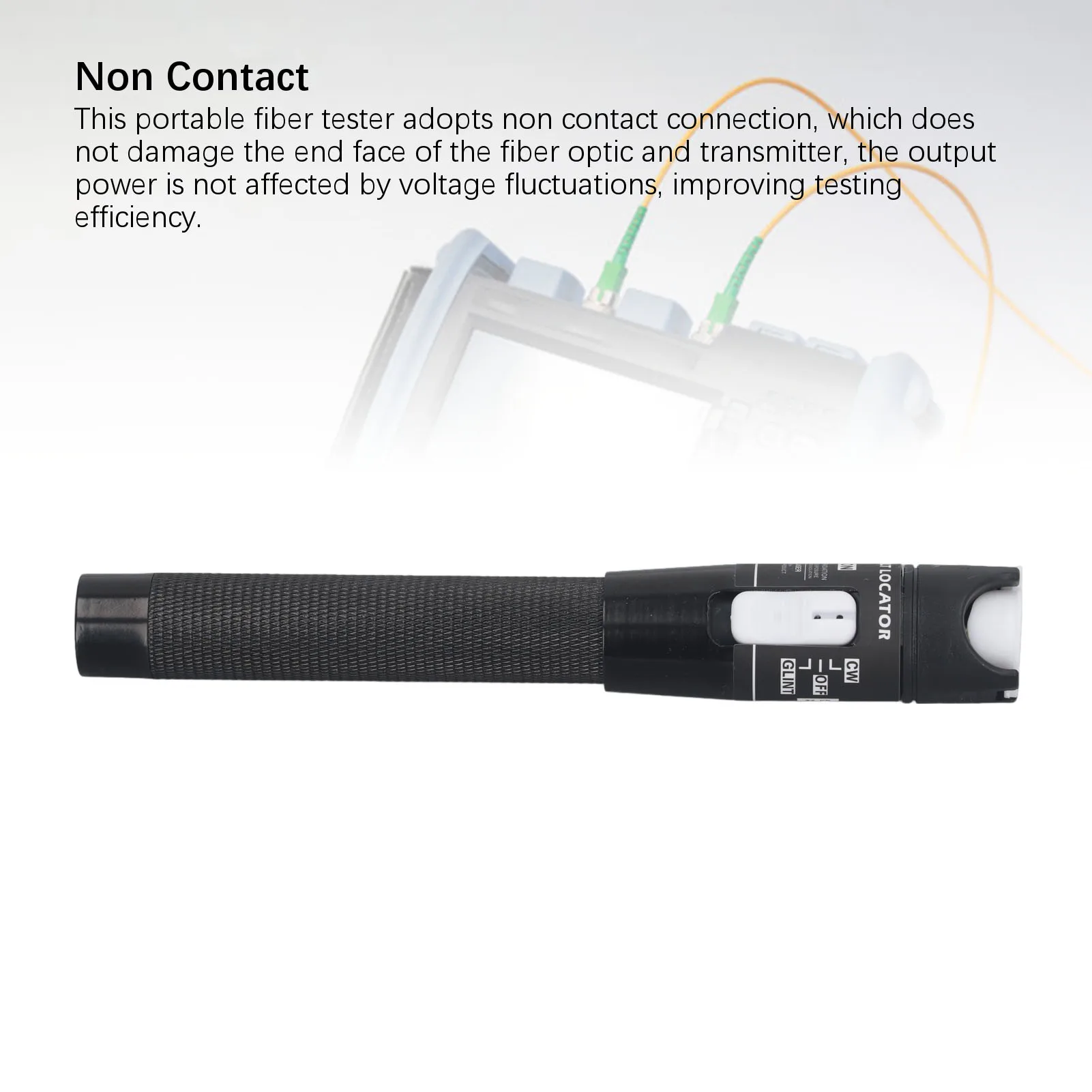 Оптическая тестовая ручка 80 МВт 80 км визуальный локатор неисправностей 650 нм ± 10 нм выход нескользящая ручка для обнаружения точки останова