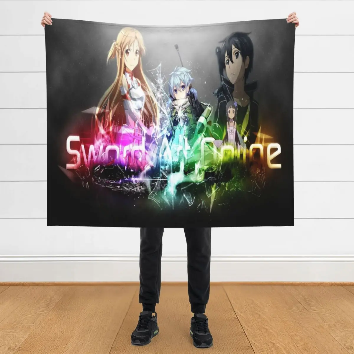 

Sword Art Online - season 2 Throw Blanket warm for winter Blankets For Sofas Blankets For Bed Soft Beds Blankets