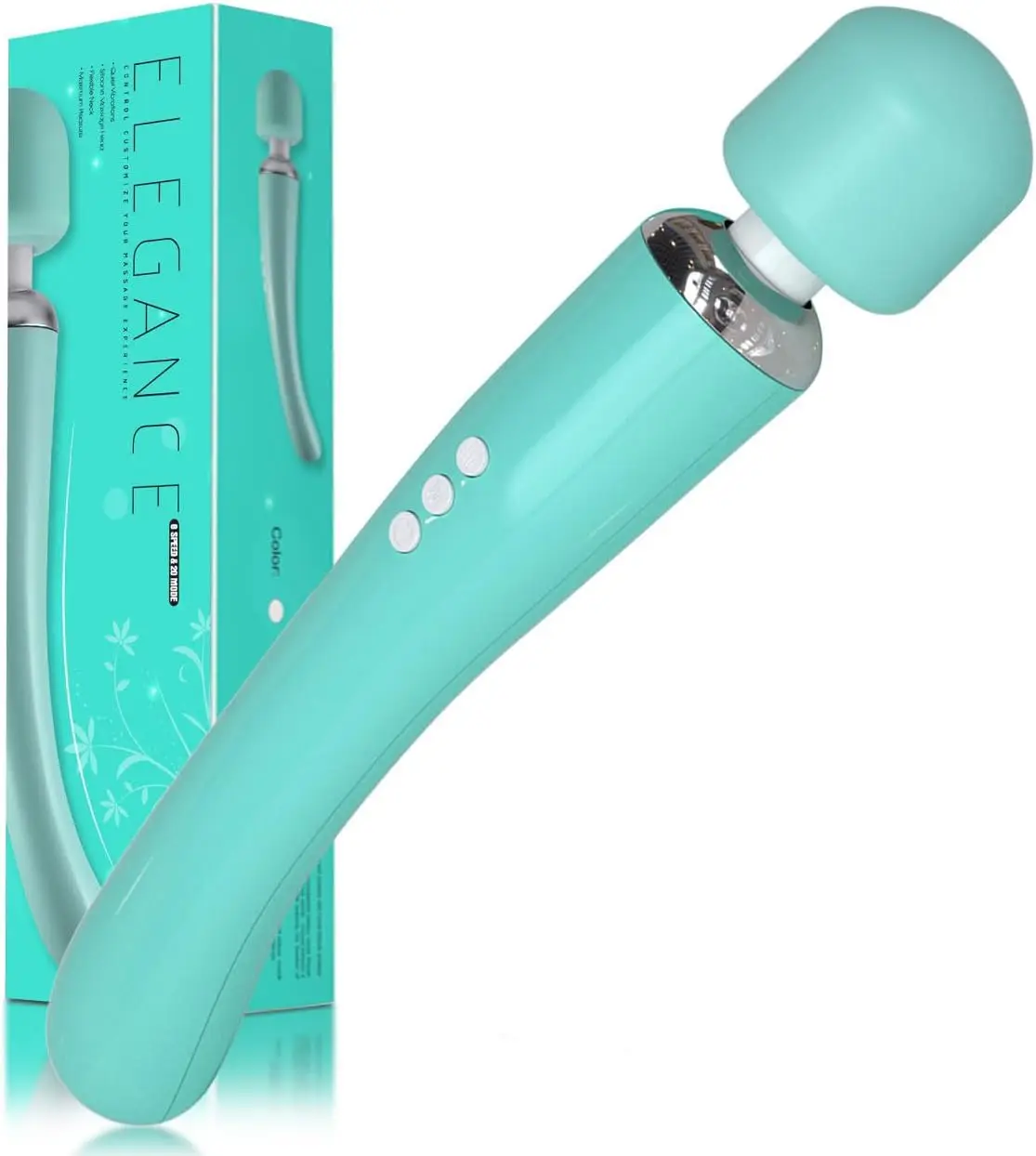 

Cordless Handheld Massager with 8 Speeds 20 Patterns for Neck Back Muscle Relief Rechargeable