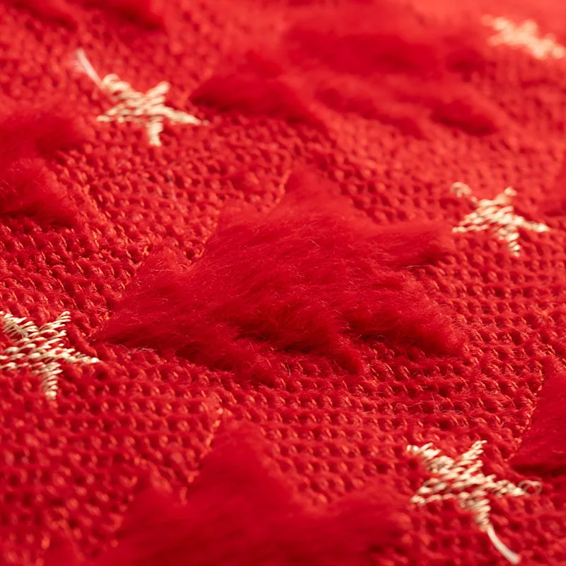 تقليد الأرنب الفراء قصيرة أفخم النسيج Fo المطرزة هالوين شجرة عيد الميلاد تنورة زخرفة خلفية DIY بها بنفسك الخياطة القماش #2