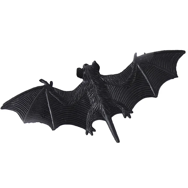 1PC Funny Fake Simulation Black Bat Jokes Pranks Maker Novelty Tricks Bats Toys Halloween Party Favors Decor for Home