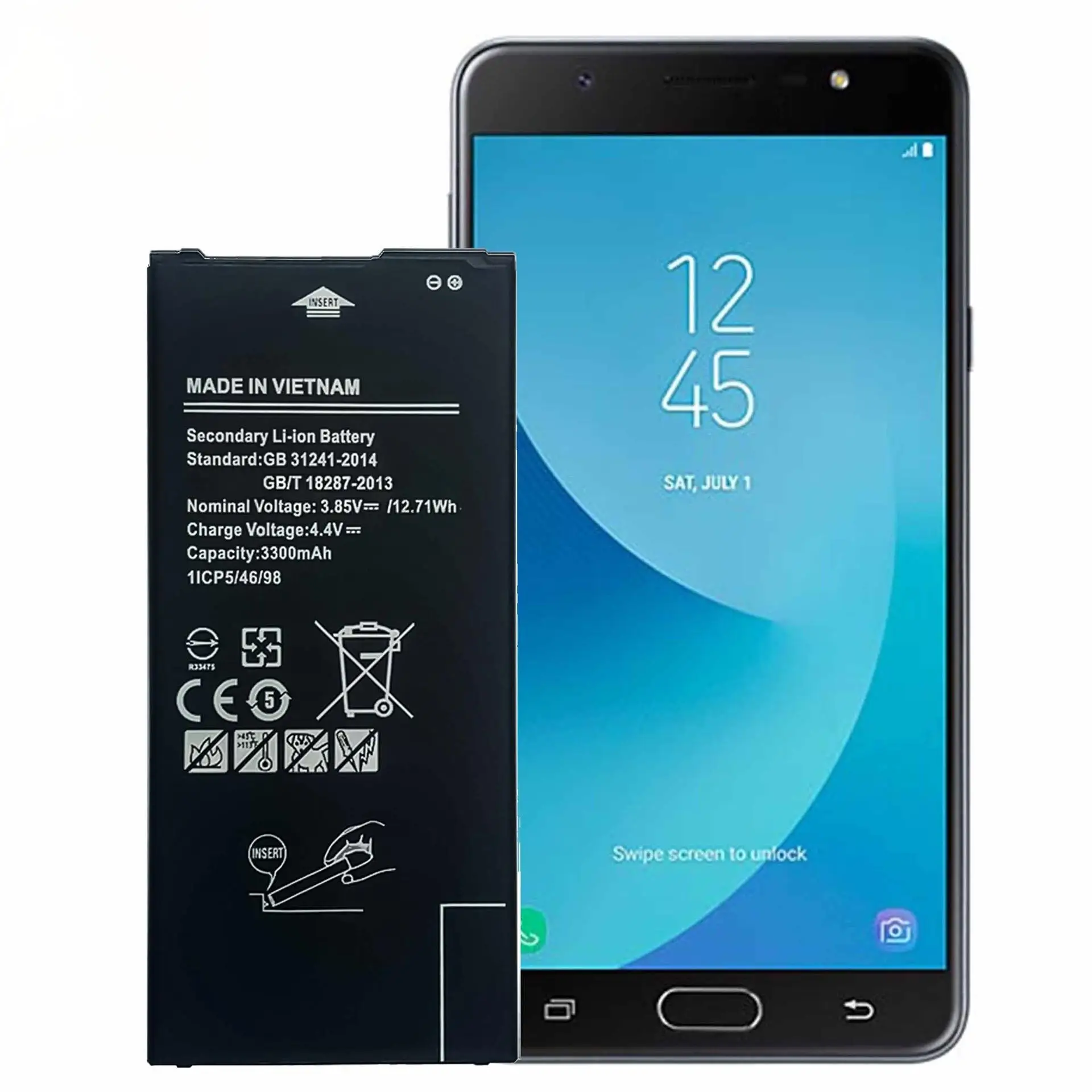 Аккумулятор EB-BG610ABE 3300 мАч для Samsung Galaxy J7 Prime 2016/J4 Plus/J7 Prime 2018/J4 Core/G610, аккумулятор для мобильного телефона