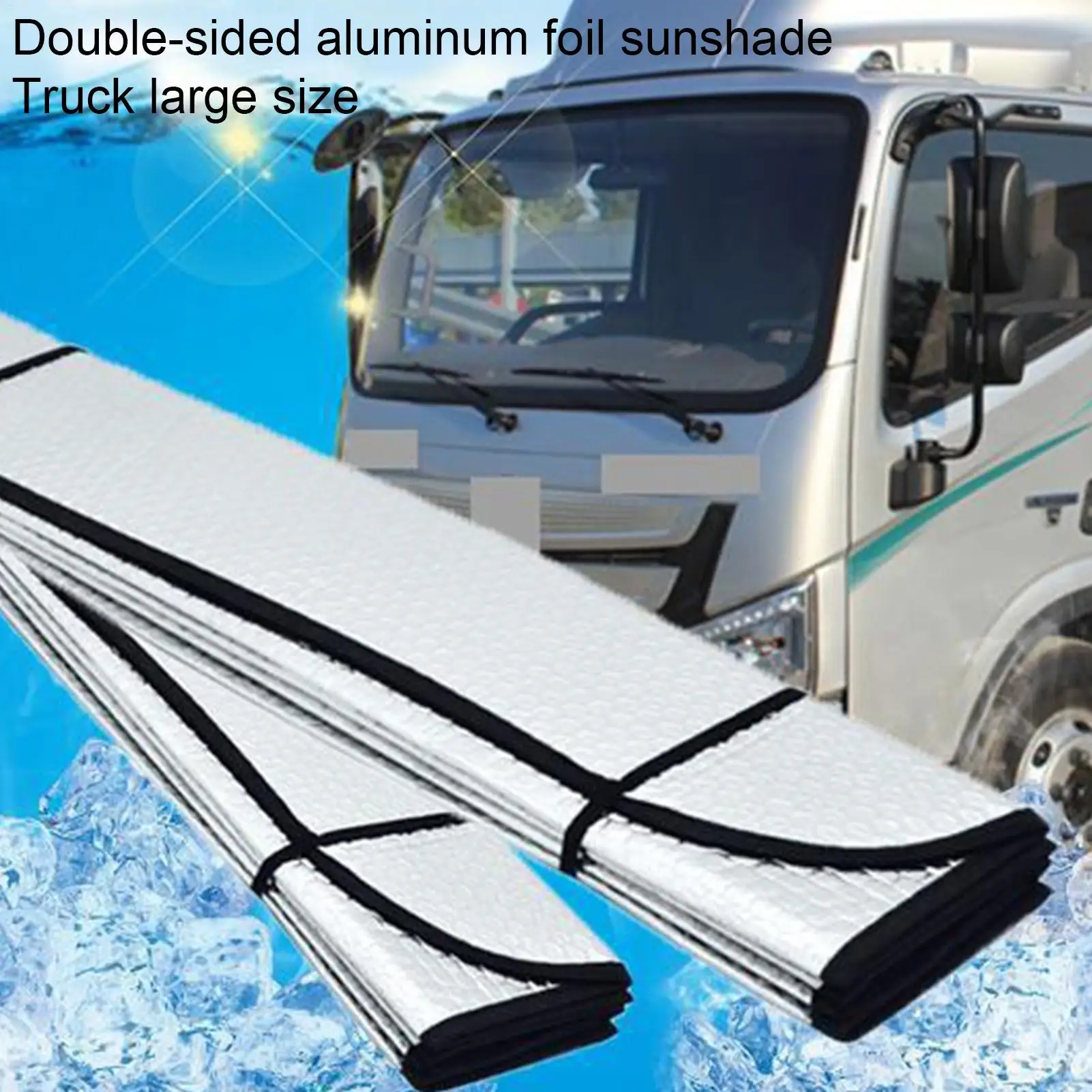 Truck Windshield Sun Shade Car Window Sunshades Anti-UV Thickened Sun Shade Cover Foldable Windshield Block Cover