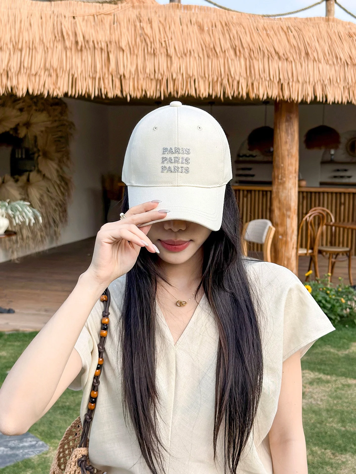member's-mark-fashionable-korean-style-baseball-cap-women's-spring-summer-autumn-winter-breathable-hard-top-curved-brim-sun-p