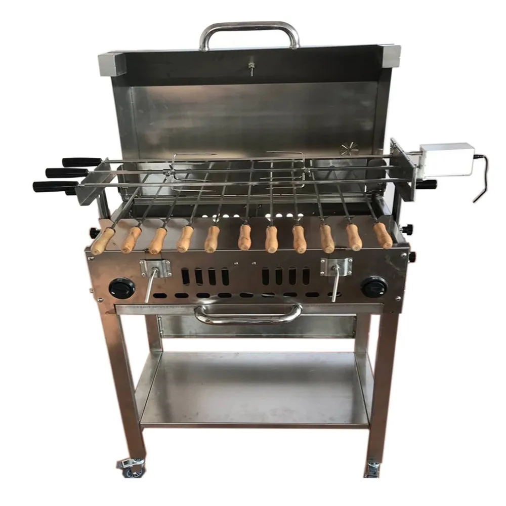 

Adjustable Speed Greek Style Cyprus BBQ Rotisserie Grill Power by Motor