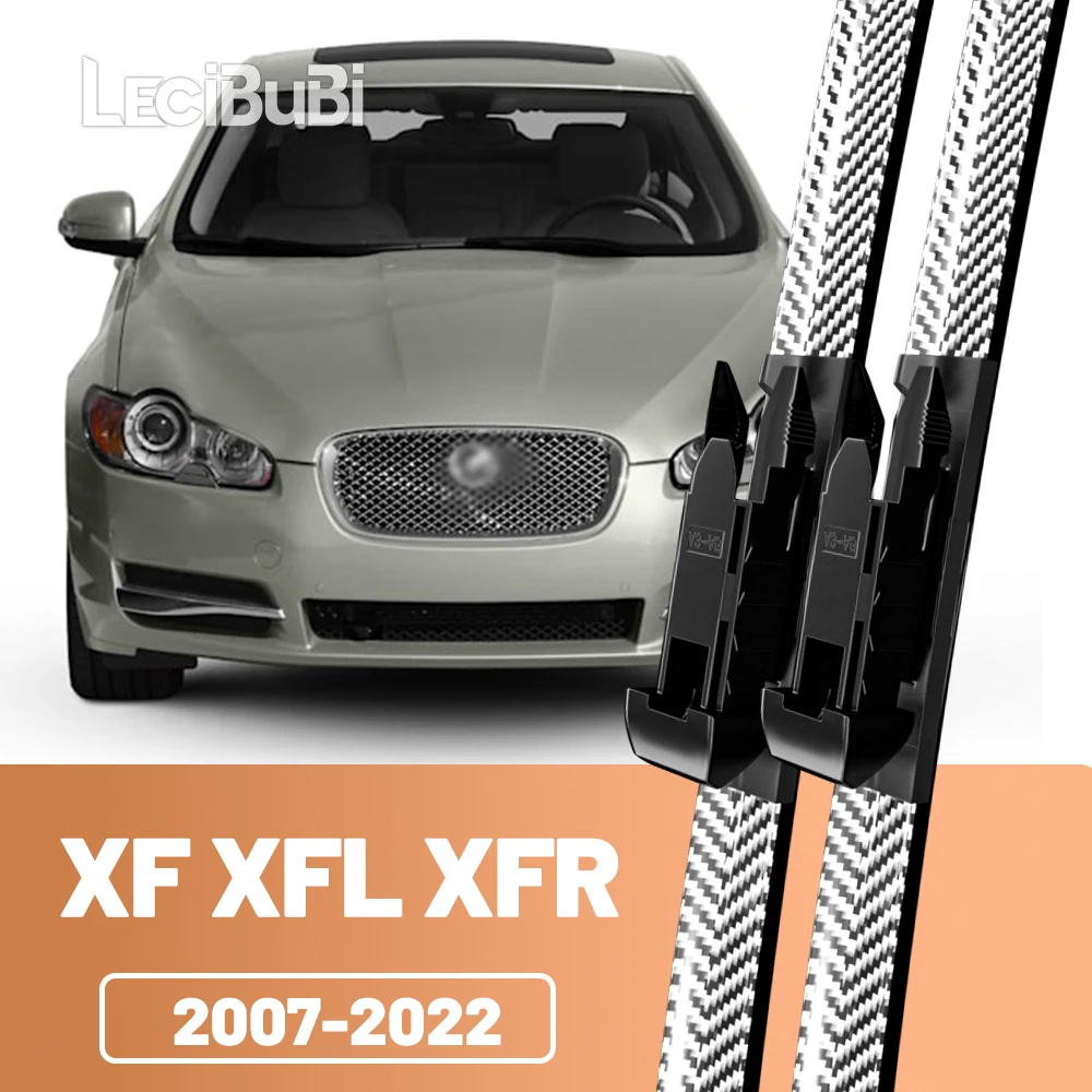 2 stücke Frontscheibe Scheibenwischerblätter Carbon Faser Scheibenwischer Für Jaguar XF XFL XFR 2007-2022 2012 2015 2016 2017 2018 2019