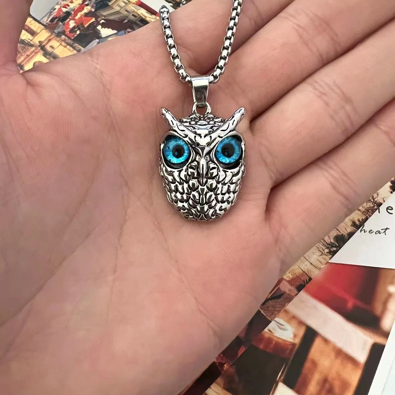 Vintage Fashion Owl Pendant Necklace for Women Charm Chain Statement Animal Necklace Punk Party Jewelry Gift Collares Mujer