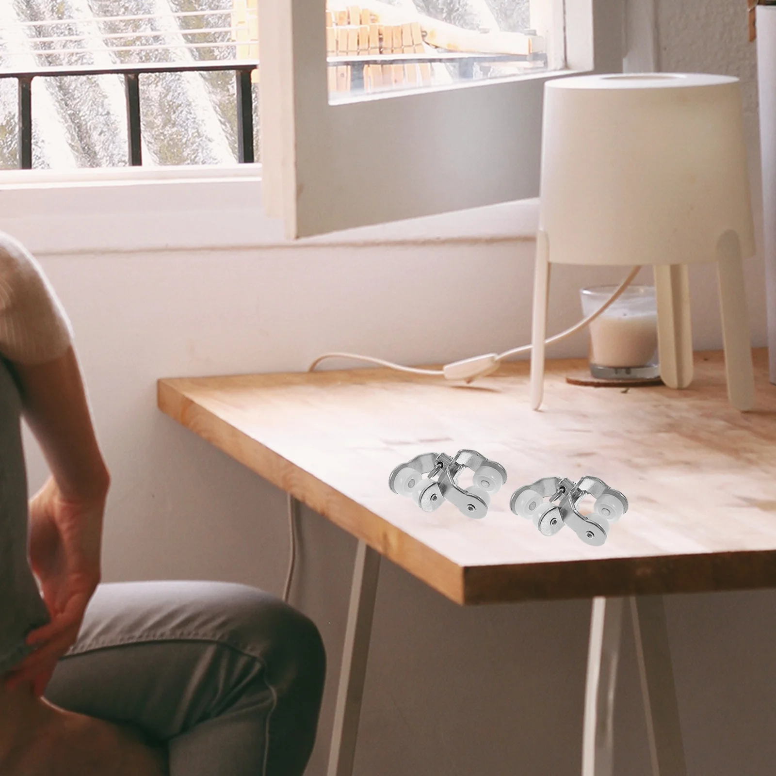 

20pcs Silent Curtain Track Rollers for Room Bathroom Blinds Plastic Gliders Pulley Accessories Smooth Operation Design