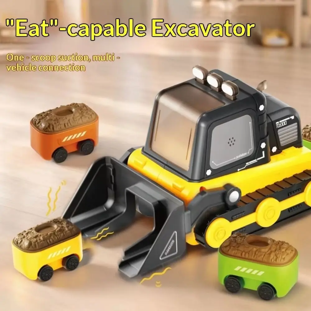 2.4G Remote Control Remote Control Car RC Bulldozer Magnetic Car Chain Interactive Toy Construction Vehicle Racing Design